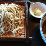 Teuchi Soba Tokoshie - 豚肉とごぼうのつけ汁せいろ  ¥1,100