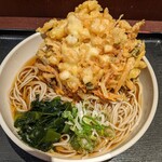 Echigo Soba - 【2020/12】海鮮かき揚げ天蕎麦