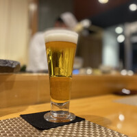 難波 鮨 栞庵 やましろ - 生ビール
