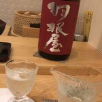 Sushi Enji - 日本酒（羽根屋　愛山　純米吟醸）