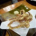 めん房 - アラカルト：げその天ぷら