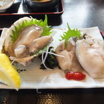 レストラン 舟屋 - 岩牡蠣刺身アップ
