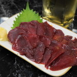 居酒屋 きよし - 2012.8 馬刺し（350円）赤身のルイベですが350円は出色