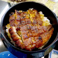 ひつまぶし 備長 本店 - 備長炭でじっくり焼き上げられた皮は、パリッとクリスピーな歯触り！