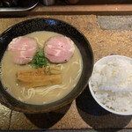 ラーメンBAR やきそばー HIT - 醤油らーめん　ミニライス