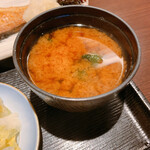 花わさび - 味噌汁