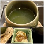 銀座 福禄寿 - 抹茶入り煎茶“みどり” わらび餅が付いてます。