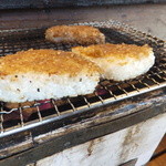 カネマスの七輪焼き - ご飯セットの焼きおにぎり