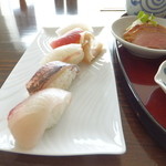 雪舟庵 - 寿司定食のお寿司