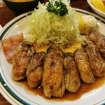 かつれつ四谷たけだ - カキバター定食肉増し