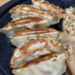 幸楽苑のからあげ家 - 餃子アップ(肉餃子を選択)