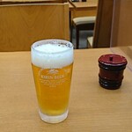 江戸そば - 生ビール小