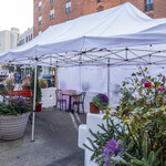 Juliana's PIZZA - COVID-19対策としての店舗真正面のオープンレストラン（仮設屋外席）。