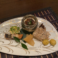 四季の蔵 右近 本店 - 「月」コース¥6.200 前菜5種盛合せ