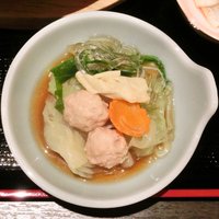 博多華味鳥 銀座4丁目店 - 水たき御膳 1200円 のポン酢と水たき