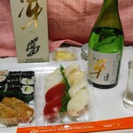 新潟ふるさと村 - お寿司で、お酒と合わせましょう