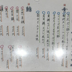 寿司の美登利 - 本日のおすすめメニュー