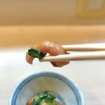 松寿司 - 赤貝ひもぬた和え　リフト