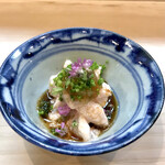 松寿司 - カワハギ肝和え