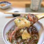 松寿司 - セコガニ茶碗蒸し リフト