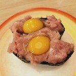 すし江戸 - うずら鉄火