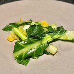 イチリン ハナレ - 2020.11.  銀杏と芥藍菜の炒め物