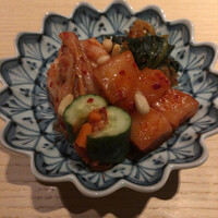 雪月花 たなかさとる - キムチ&ナムル→キムチも旨味が確り！ナムルは少し酸が強目も肉に良く合う味わい。