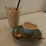 カワクボ コーヒー - アイスカフェオレ、コーヒープリン