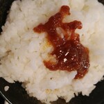 さつま ぼっけもん - お昼の日替わり定食ご飯大盛り（鶏味噌をご飯にかけて）