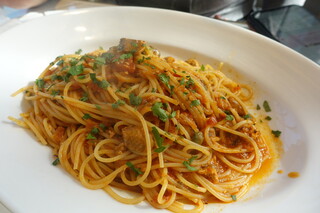 Italian Dining NATURA - さんまのトマトソース　スパゲティ