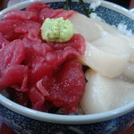 うなぎ 米花 - 中落ちホタテ丼
