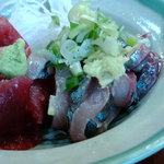 うなぎ 米花 - 刺身　鯵