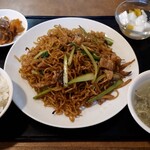 豫園飯店 - 上海焼そば+ライス