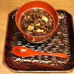 手打蕎麦 こより - そばがき ぜんざい