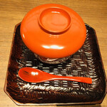 手打蕎麦 こより - そばがき ぜんざい