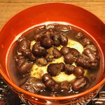 手打蕎麦 こより - そばがき ぜんざい