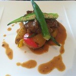 イル・ソーニョ - 牛肉の白ワイン煮　夏野菜添え(2012.8月特別ランチコース）
