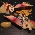 ALLIE - 塩糀でマリネした真鯛/下仁田葱/焼き茄子