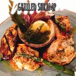 Grilled Shrimp Anchovy, Garlic Oil Sauce Grilled Shrimp