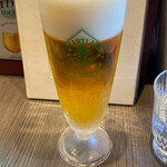 柳麺 呉田 - 生ビール(ハートランド)