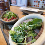 にくの助 - ローストビーフのちょい盛りサラダ