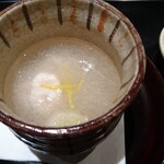 Hyakumidokoro Onjiki - 身体が温まるスープ。蕪の霙が沁みる。