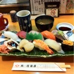 Sushi No Masudaya - 上にぎり１．５人前　１５５０円