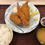 Tsukiji Shokudou Genchan - 魚河岸フライ定食 税抜980円