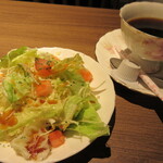 ビストロ 龍王 - サラダ、コーヒーまたはプーアル茶付き