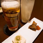 Kamenohe - 生ビールとリンゴサワー