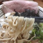 極麺 青二犀 - 極太平打ち麺