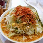 味噌らーめんの店 しなり丸 - ねぎラーメン(赤・大盛)辛味噌トッピング