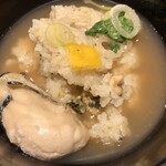 麺屋一燈 - 牡蠣蕎麦＋牡蠣ご飯