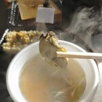 奥松島公社 焼がき施設 - 食べるべき逸品『牡蠣汁』
